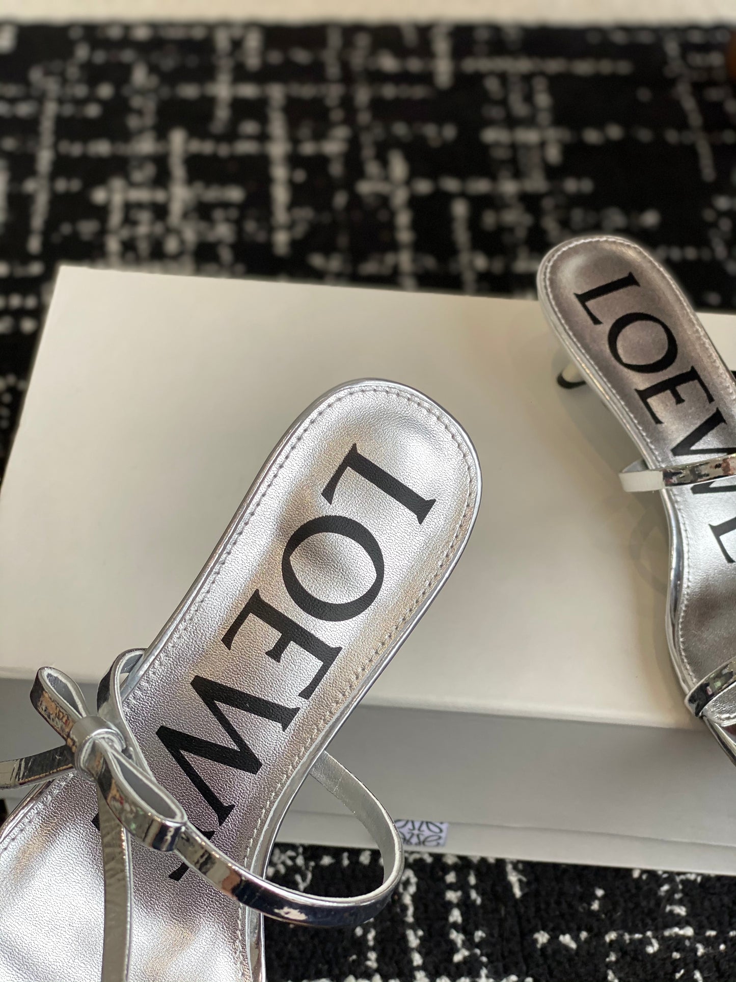 Loewe-slippers Summer limited edition ice silk mesh slippers