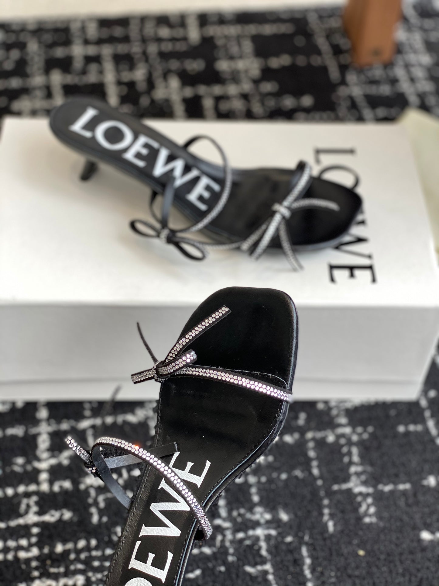 Loewe-slippers Summer limited edition ice silk mesh slippers