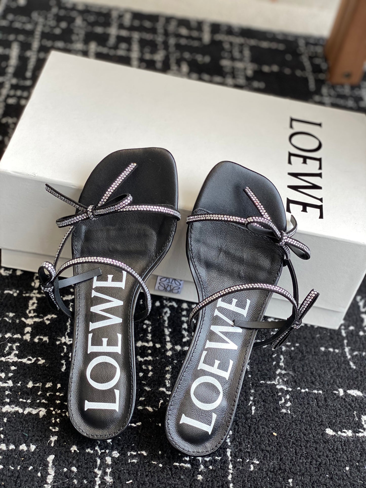 Loewe-slippers Summer limited edition ice silk mesh slippers