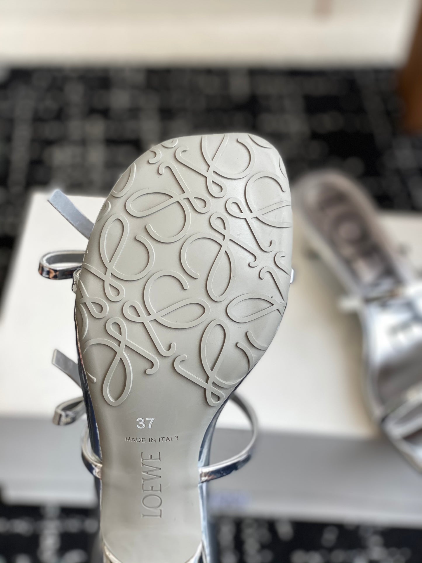 Loewe-slippers Summer limited edition ice silk mesh slippers