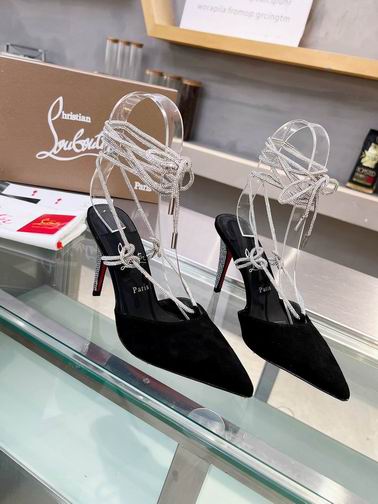 Women's CL-High Heels Elegant Fashionable Black (8.5CM)