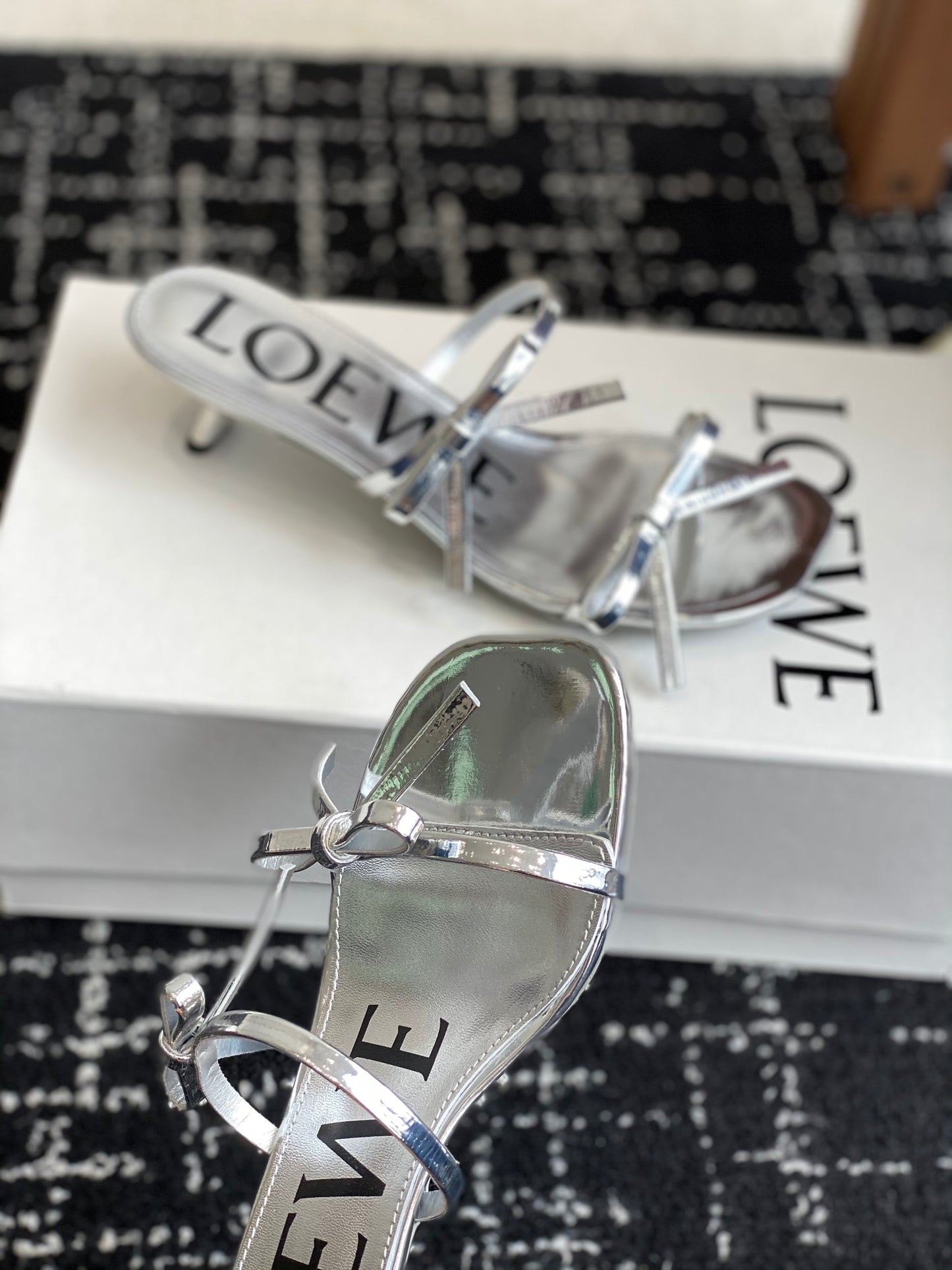 Loewe-slippers Summer limited edition ice silk mesh slippers