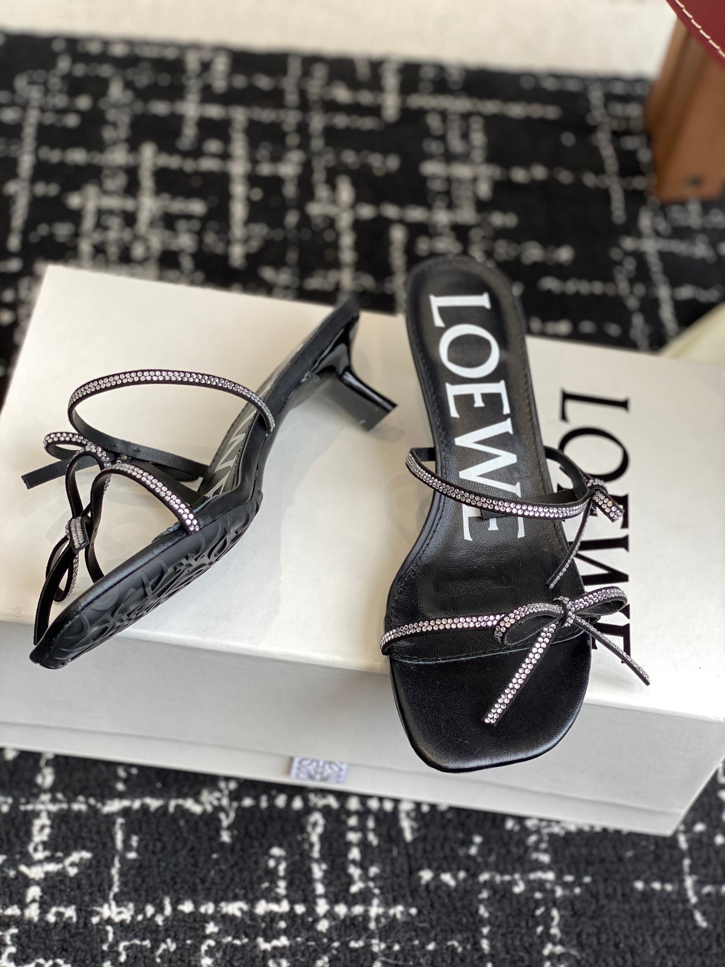 Loewe-slippers Summer limited edition ice silk mesh slippers