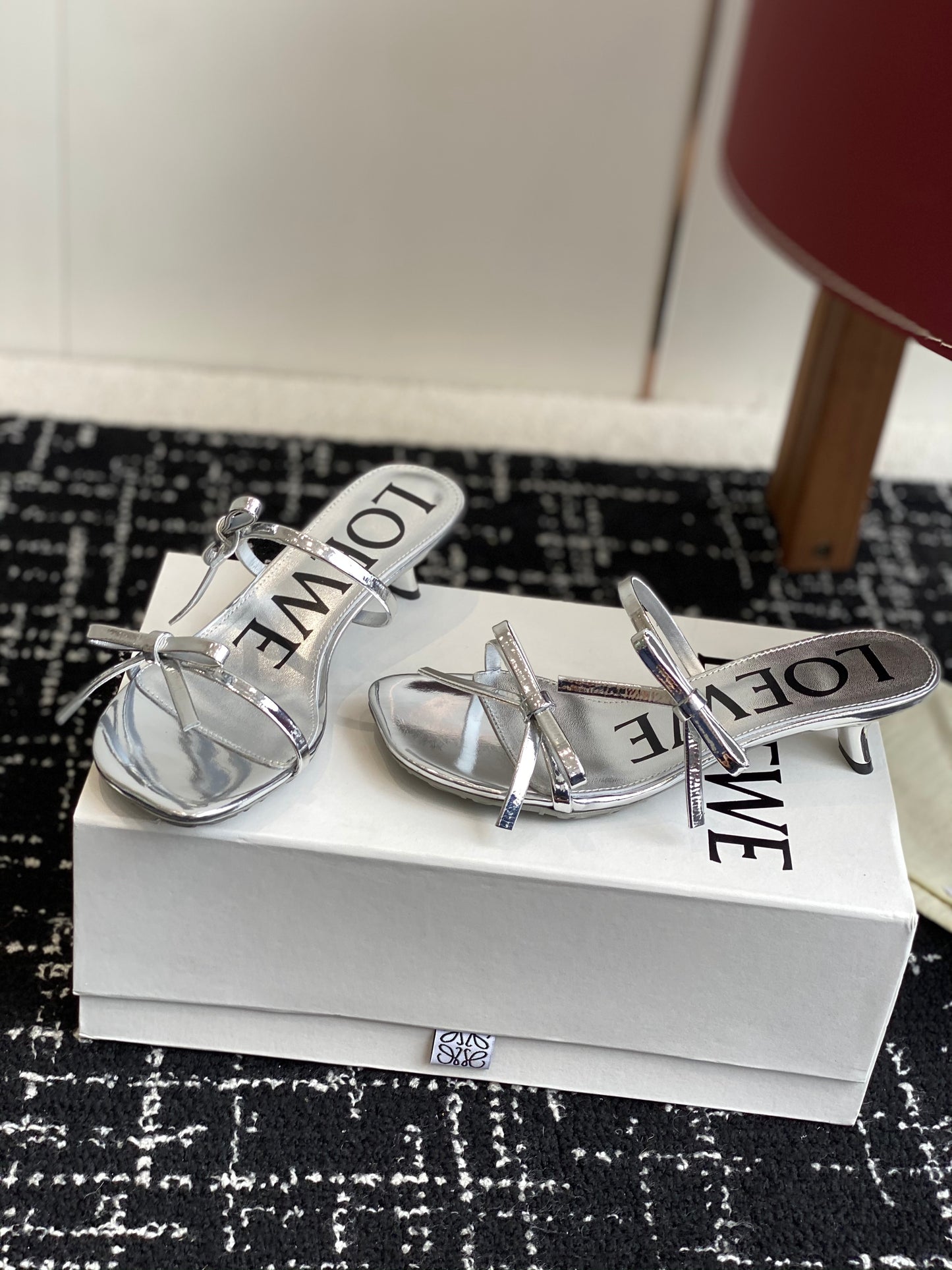 Loewe-slippers Summer limited edition ice silk mesh slippers