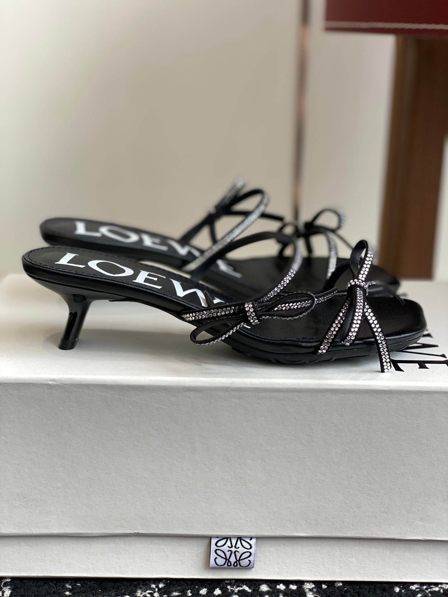 Loewe-slippers Summer limited edition ice silk mesh slippers