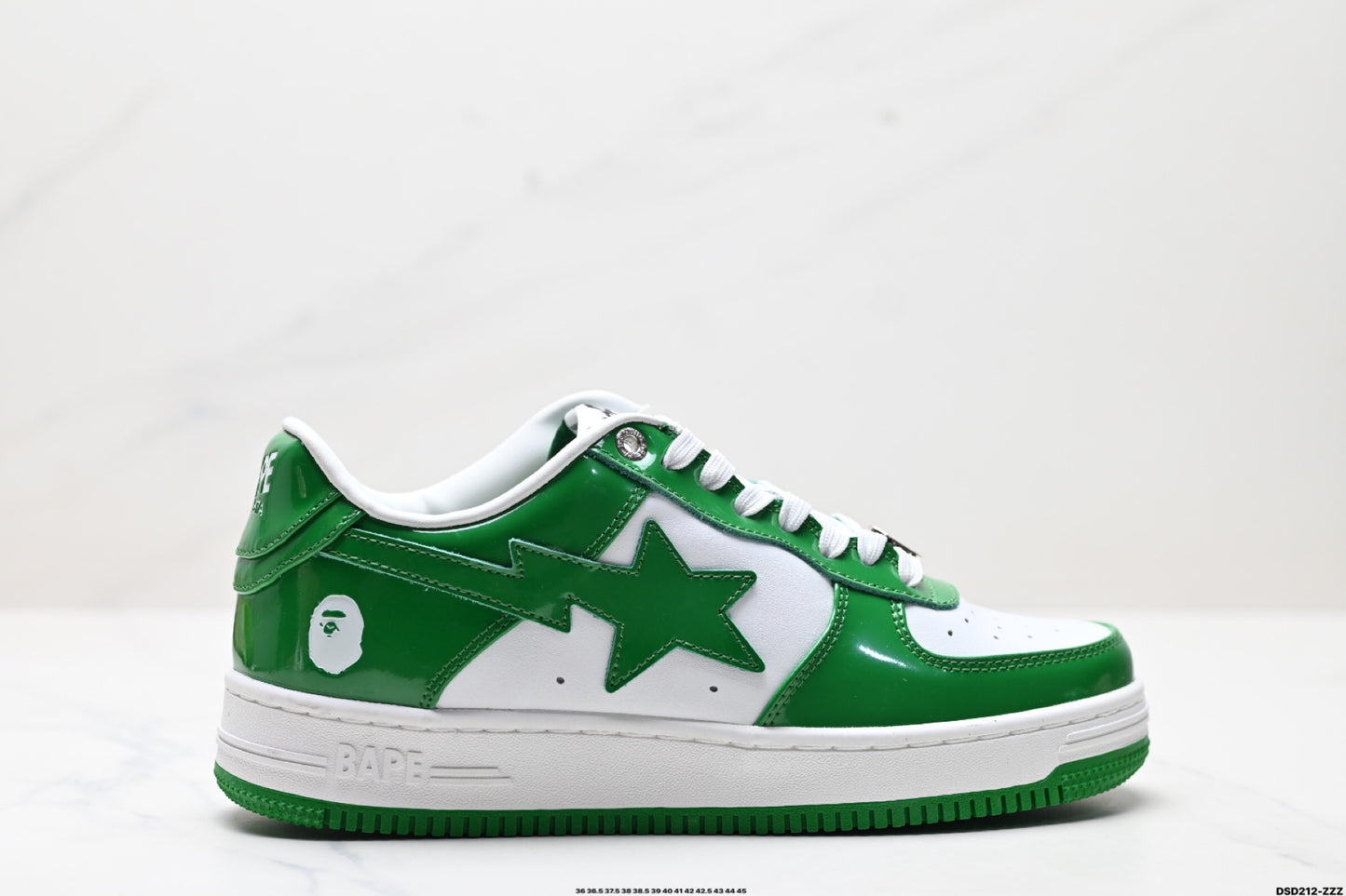 Bape-Shoes Green Sk8 Sta Low Casual Sports Shoes