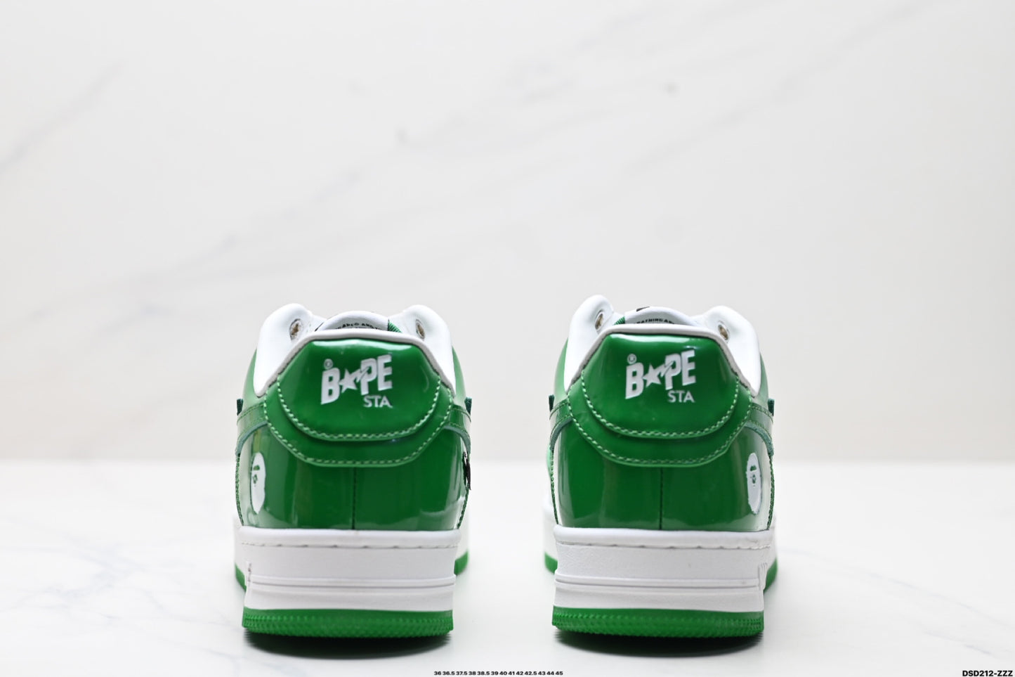 Bape-Shoes Green Sk8 Sta Low Casual Sports Shoes