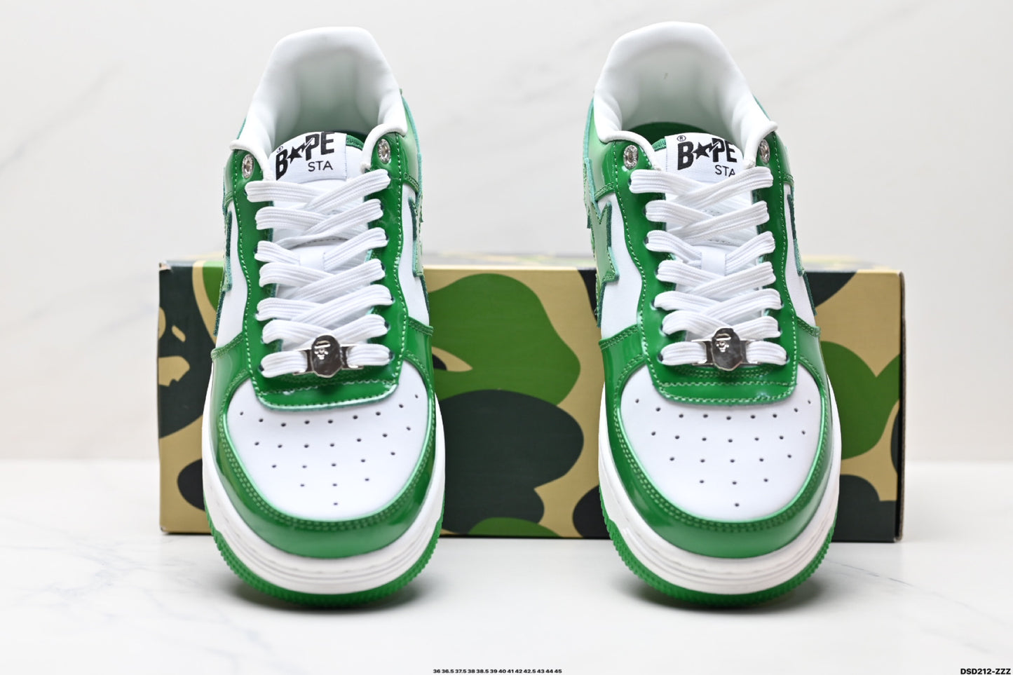 Bape-Shoes Green Sk8 Sta Low Casual Sports Shoes