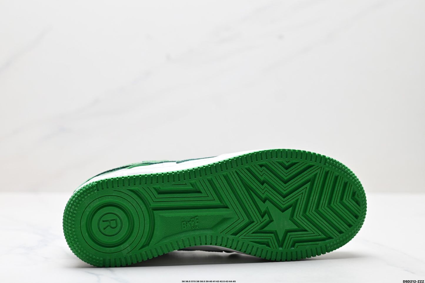 Bape-Shoes Green Sk8 Sta Low Casual Sports Shoes