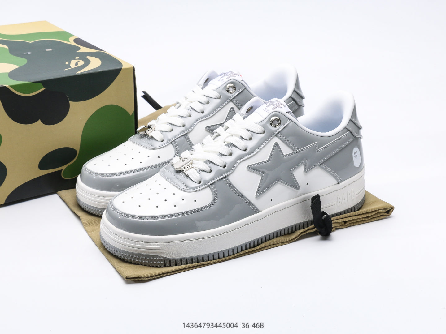 Bape-Shoes Classic Low cut Sports and Leisure Board Shoes