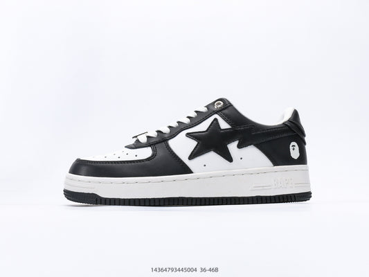 Bape-Shoes Classic Low cut Sports and Leisure Board Shoes