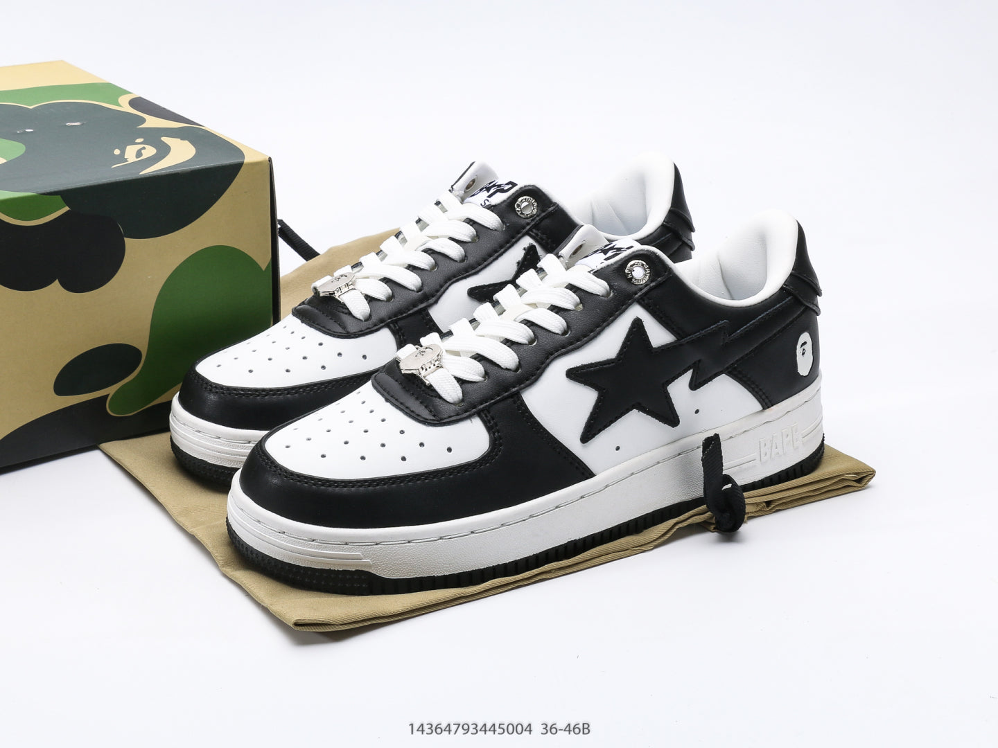 Bape-Shoes Classic Low cut Sports and Leisure Board Shoes