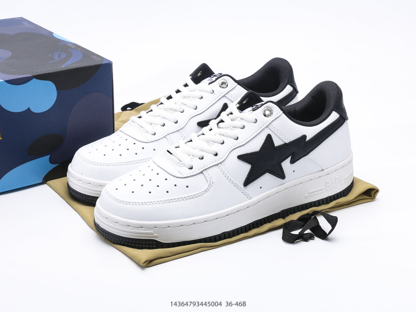Bape-Shoes Classic Low cut Sports and Leisure Board Shoes