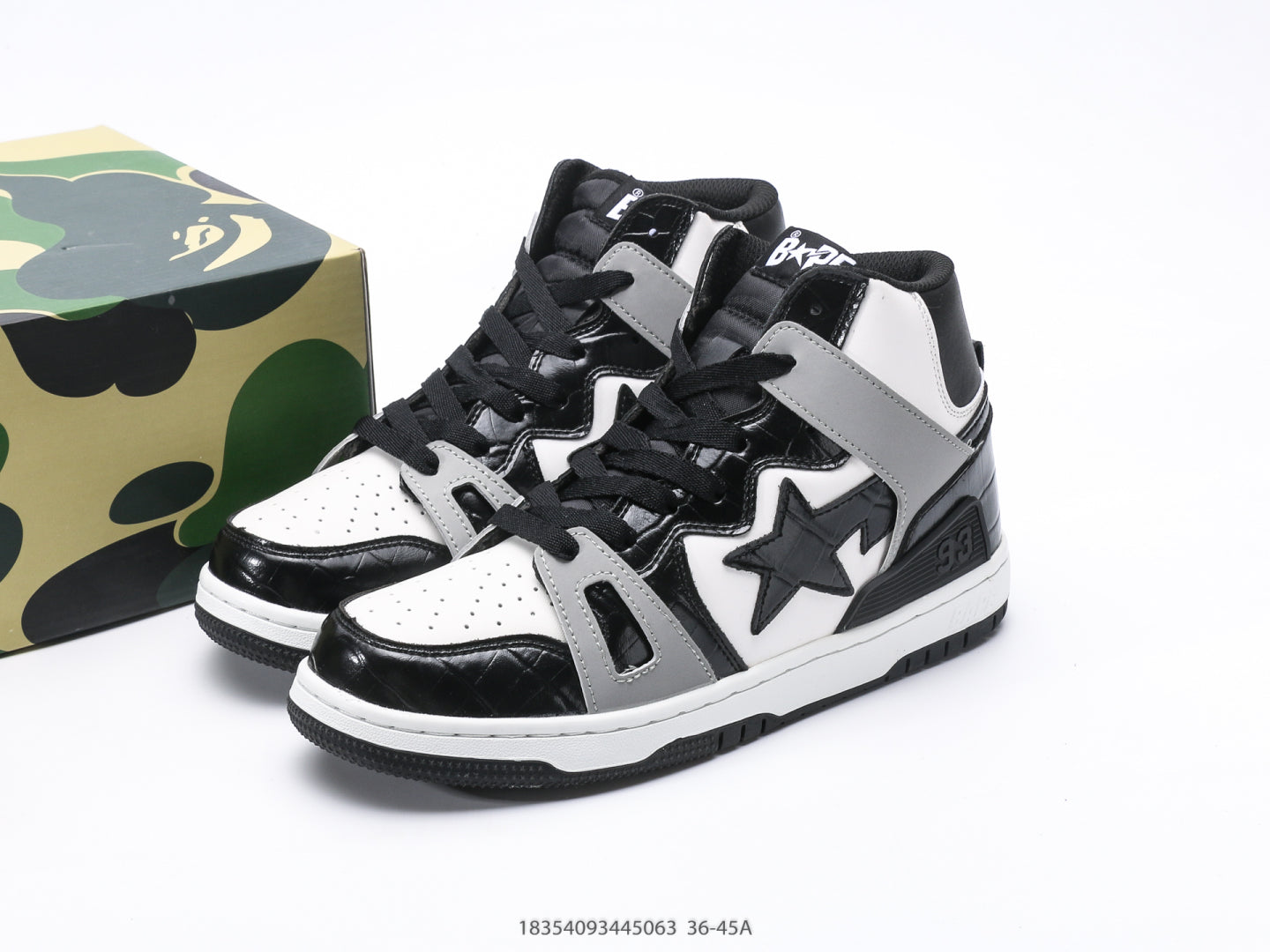 Bape-Shoes High top casual sports skateboard board shoes