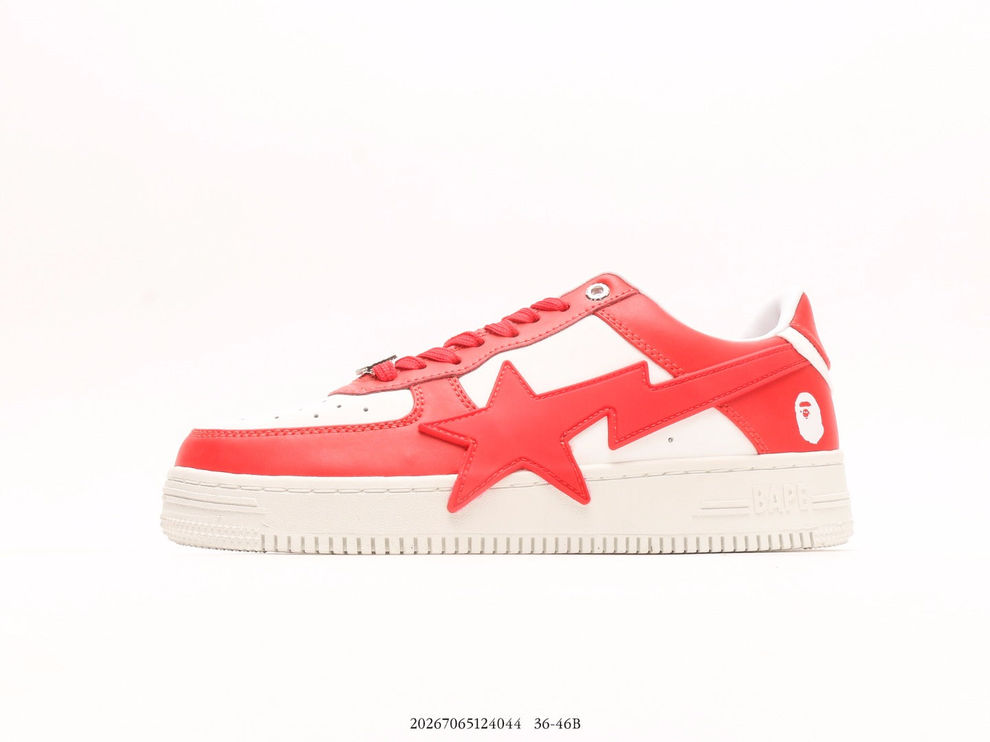 Bape-Shoes Classic Lacquer Leather Low cut Sports Leisure Board Shoes