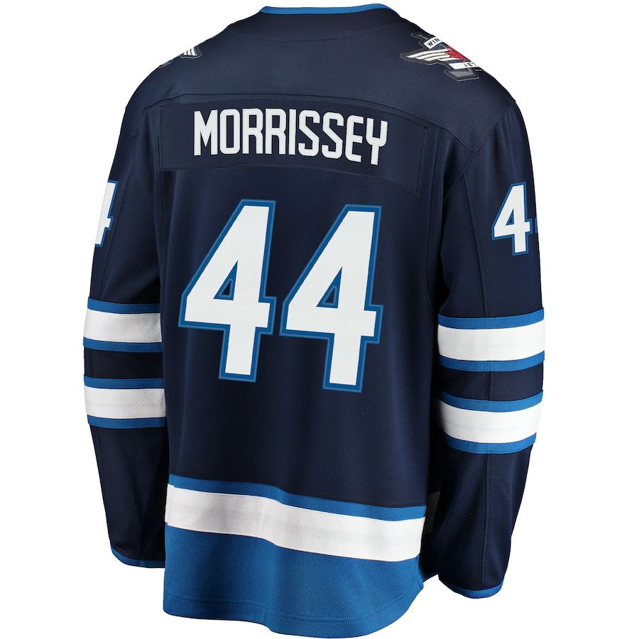 W.Jets #44 Josh Morrissey Fanatics Branded Breakaway Replica Jersey  Navy Stitched American Hockey Jerseys LINKS