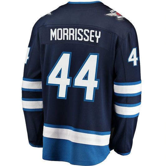 W.Jets #44 Josh Morrissey Fanatics Branded Breakaway Replica Jersey  Navy Stitched American Hockey Jerseys LINKS