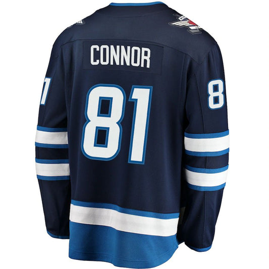 W.Jets #81 Kyle Connor Fanatics Branded Breakaway Replica Jersey  Navy Stitched American Hockey Jerseys LINKS