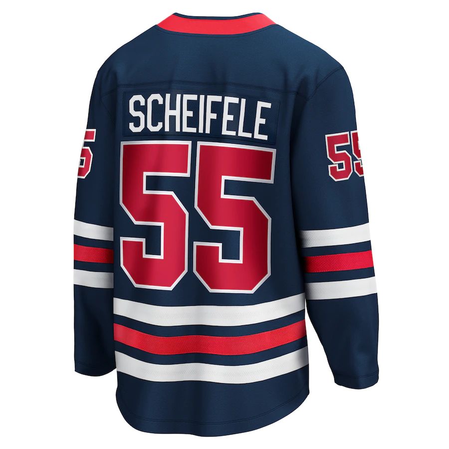 W.Jets #55 Mark Scheifele Fanatics Branded 2021-22 Alternate Premier Breakaway Player Jersey Navy Stitched American Hockey Jerseys LINKS