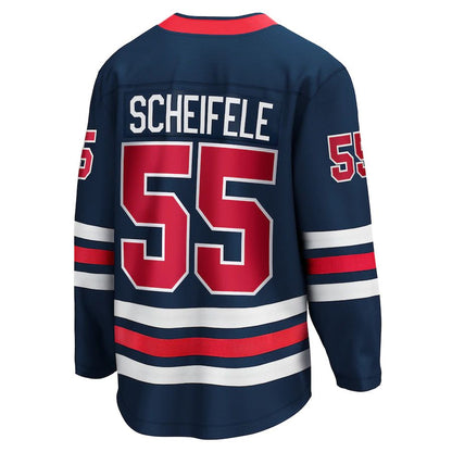 W.Jets #55 Mark Scheifele Fanatics Branded 2021-22 Alternate Premier Breakaway Player Jersey Navy Stitched American Hockey Jerseys LINKS