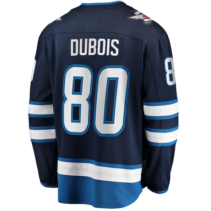 W.Jets #80 Pierre-Luc Dubois Fanatics Branded Breakaway Player Jersey Navy Stitched American Hockey Jerseys LINKS