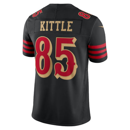 SF.49ers #85 George Kittle 2025 Rivalries Collection Limited Jersey-LINKS - Black Stitched American Football Jersey-LINKS