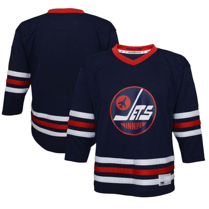 W.Jets Preschool 2021-22 Alternate Replica Jersey Navy Stitched American Hockey Jerseys LINKS