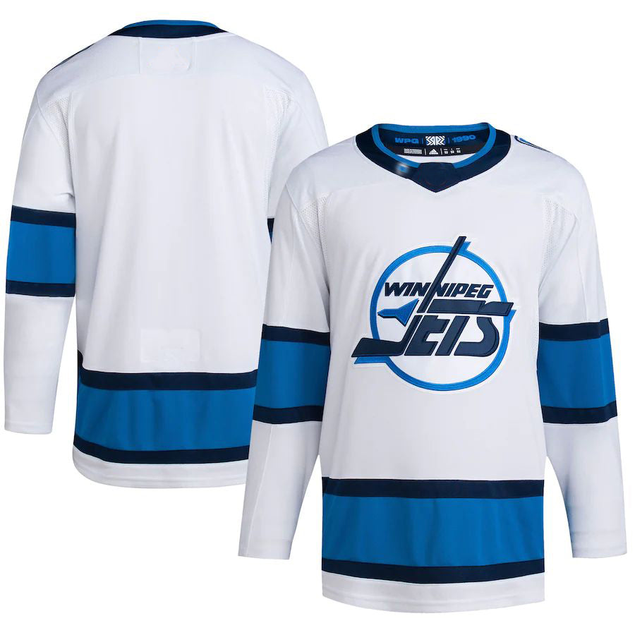 W.Jets Reverse Retro 2.0 Authentic Blank Jersey White Stitched American Hockey Jerseys LINKS