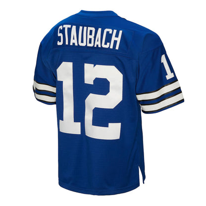 D.Cowboys #12 Roger Staubach Mitchell & Ness Navy Big & Tall 1971 Legacy Retired Player Jersey