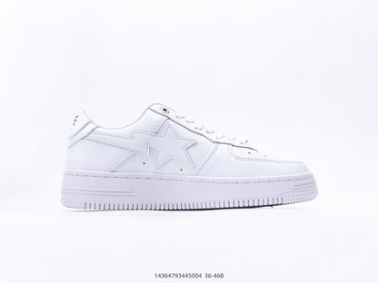 Bape-Shoes Classic Low cut Sports and Leisure Board Shoes