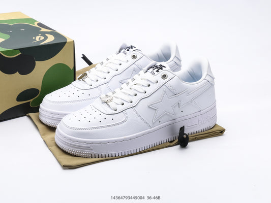 Bape-Shoes Classic Low cut Sports and Leisure Board Shoes