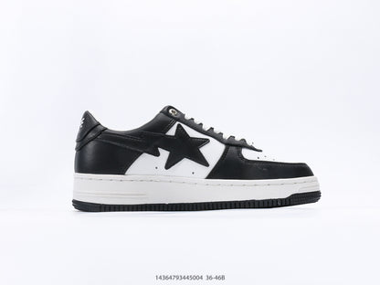 Bape-Shoes Classic Low cut Sports and Leisure Board Shoes