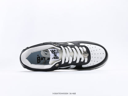 Bape-Shoes Classic Low cut Sports and Leisure Board Shoes