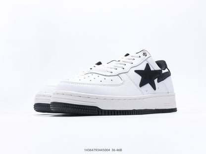 Bape-Shoes Classic Low cut Sports and Leisure Board Shoes