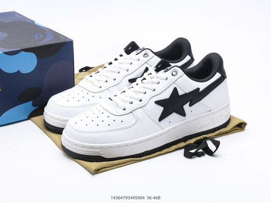 Bape-Shoes Classic Low cut Sports and Leisure Board Shoes
