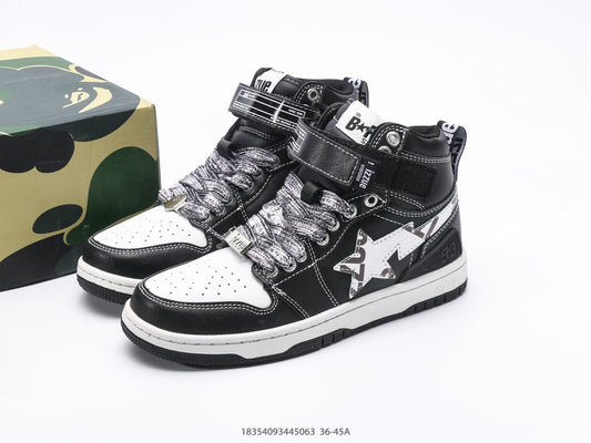 Bape-Shoes High top casual sports skateboard board shoes