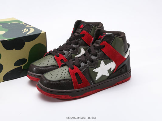 Bape-Shoes High top casual sports skateboard board shoes