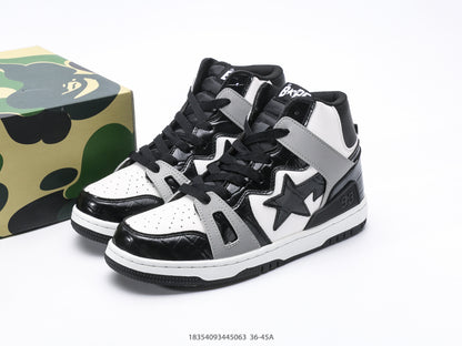 Bape-Shoes High top casual sports skateboard board shoes