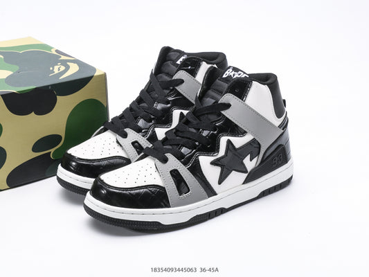 Bape-Shoes High top casual sports skateboard board shoes