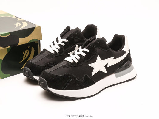 Bape-Shoes Classic Low cut Sports and Leisure Board Shoes