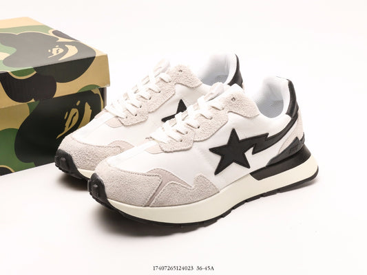 Bape-Shoes Classic Low cut Sports and Leisure Board Shoes