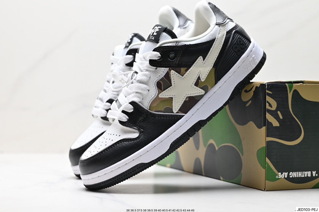 Bape-Shoes Low Cut Casual Sports Shoes